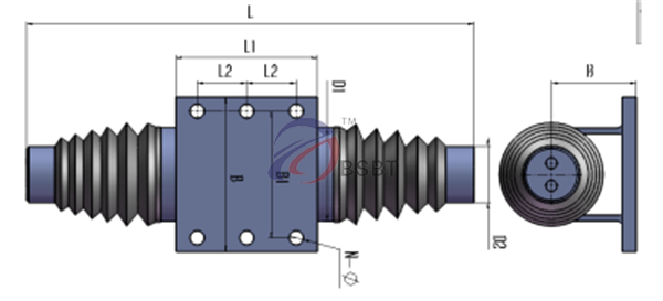 HYS型双撞头液压缓冲器(图3)